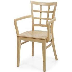  Lattice Arm Chair Wood Natural