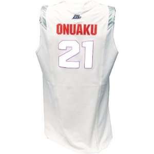  Arinze Onuaku #21 2008 09 Syracuse Game Used White Jersey 