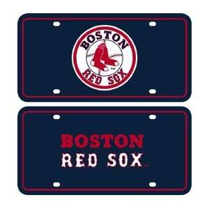  Boston Red Sox Dual Logo Halographic License Plate 