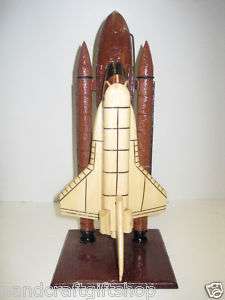 NEW Handcraft Wood SPACE SHUTTLE Model NASA Discovery  