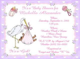   one piece flat invitations with envelopes african american baby
