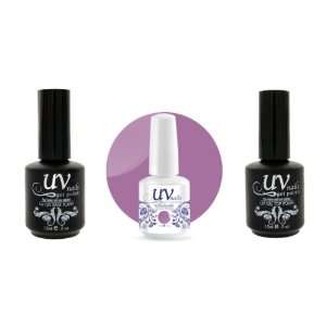 UV Nails Soak Off Gel Polish Color #220 + Base & Top Coat + Aviva Nail 