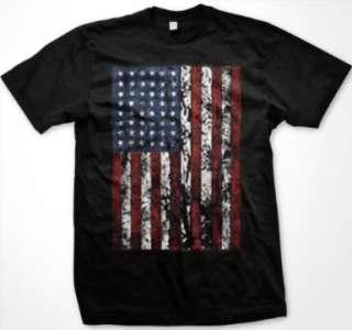 American Flag Mens United States USA Patriotic T Shirt  
