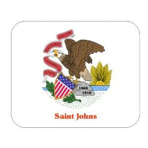  US State Flag   Saint Johns, Illinois (IL) Mouse Pad 