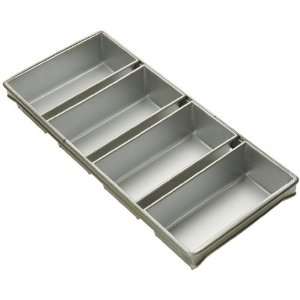 FocusFoodService 904245 8.5 in. x 4.5 in. 4 Strap Bread Pan Set   Pack 