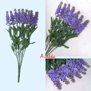   Decoration Artificial Silk Flower Japan Lavender Violet with Leafs