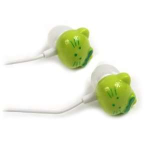  Cute Green Hello Kitty Style Headphones/Earphones 
