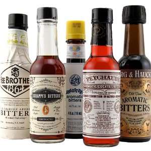  Aromatic Cocktail Bitters Collection   Set of 5 Kitchen 
