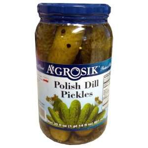 Polish Dill Pickles (Agrosik) 30oz  Grocery & Gourmet Food
