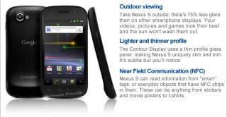 Google Nexus S Android 2.3 Unlocked 16GB WIFI GPS Phone  