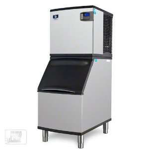  320 350 Lb Half Size Cube Ice Machine w/ Storage Bin   Indigo Series
