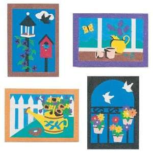  Sand Art Boards 5x7   Garden (Pack of 12) Toys & Games
