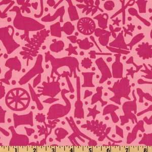   Collective Folk Art Pink Fabric By The Yard kaffe_fassett Arts