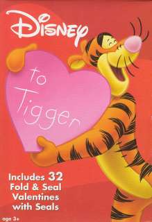 Disney TIGGER 32 Valentines Day Cards NEW  