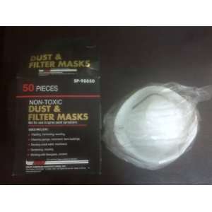 DUST & FILTER MASKS Non Toxic Disposal Dust Masks Box of 50 Protective 