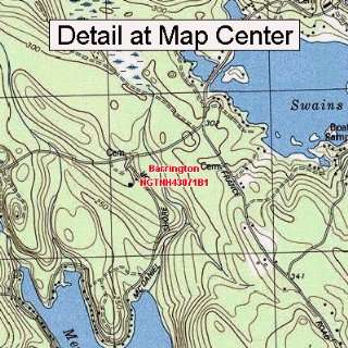  USGS Topographic Quadrangle Map   Barrington, New 