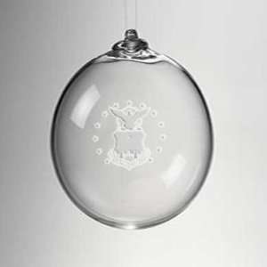  USAFA Glass Ornament by Simon Pearce