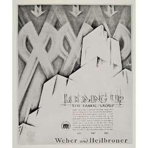 1928 The Fabric Group Heilbroner Zero Hans Schleger Ad   Original 