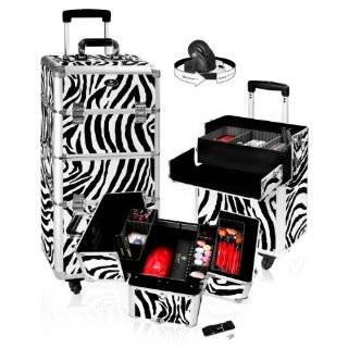  Pink Zebra Rolling Makeup Case Explore similar items
