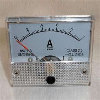 1A DC AMP Analog Current Panel Meter Ammeter 0 1A  