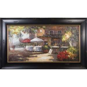 Artmasters Collection YK72301 AB54 Morning Brunch Framed Oil Painting