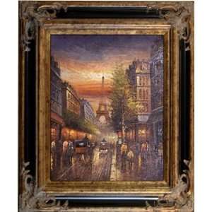 Artmasters Collection 63110 620BP Paris Street Scene Framed Oil 