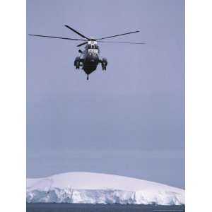  An Argentine Helicopter Flies over Anvers Island National 