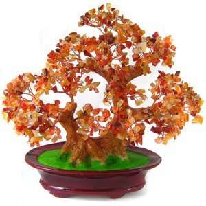  Carnelian Crystal Bonsai Tree   Medium 