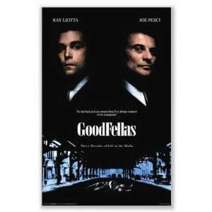  (24x36) Goodfellas Movie (Ray Liotta & Joe Pesci, Black 