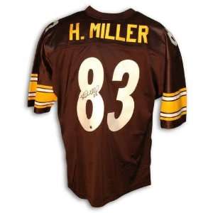 Autographed Heath Miller Pittsburgh Steelers Black Throwback Jersey