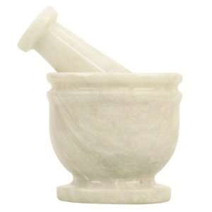  White Marble 3.5 in. Mortar & Pestle (2.87 lbs)