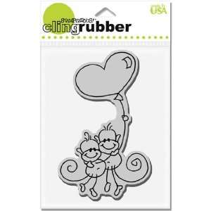   Changitos Love Balloon   Cling Rubber Stamp Arts, Crafts & Sewing