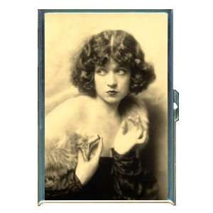  1920s Big eyed Lovely Flapper ID Holder, Cigarette Case or 