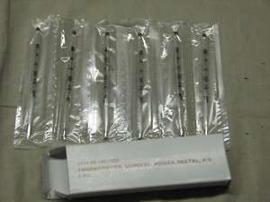 US military thermometer lot of 6 rectal human clinical  