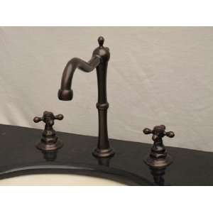  Bronze Goose 4 Tall Venetian Bronze Bathroom Vanity Faucet 