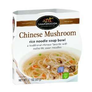 Snapdragon Noodle Soup Bowl, Chinese Mushroom, 2.1 Ounces (Pack of 6 