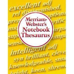    Websters Notebook Thesaurus [MERM WEB NOTEBK THESAURUS] Books