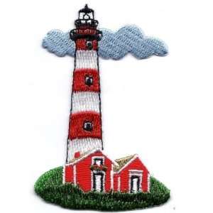  Nautical/Assateague Lighthouse Iron On Embroidery Patch 