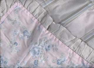 BELMONDO Angelique Pink Rouched/Ruffled QUEEN Quilt/Doona Cover Set 