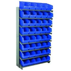 Akro Mils APRS090 BLUE Single Sided Pick Rack with 40 30090 Blue Shelf 