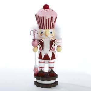  15 Hollywood Christmas Nutcracker with Wooden Pink Cupcake Hat 