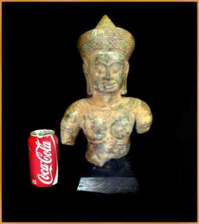 Beautiful Buddha Bust and Head   Angkor Wat Style   Woman  
