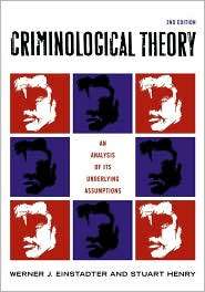 Criminological Theory, (0742542912), Werner J. Einstadter, Textbooks 