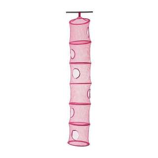 IKEA PS FÅNGST Hanging storage w 6 compartments, pink Length 168 cm 