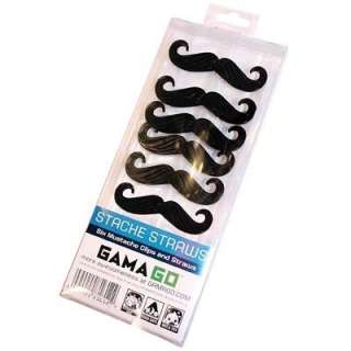   STACHE Straws Party Prostate 6 Re usable Gama Go New Mustache  
