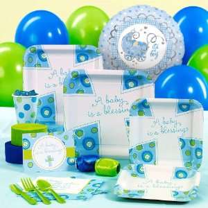  Blessed Baby Boy Standard Party Pack for 16 Everything 