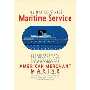  Exclusive By Buyenlarge The United States Maritime Service 