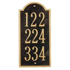   New Bedford Wall Plaques   3 Unit, 3 Numbers