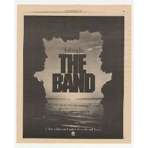  1977 The Band Islands Album Promo Print Ad (Music 