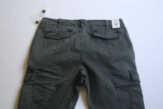 NWT Gap Premium Skinny Cargo Crop Zip Ankle Pants 10 18  